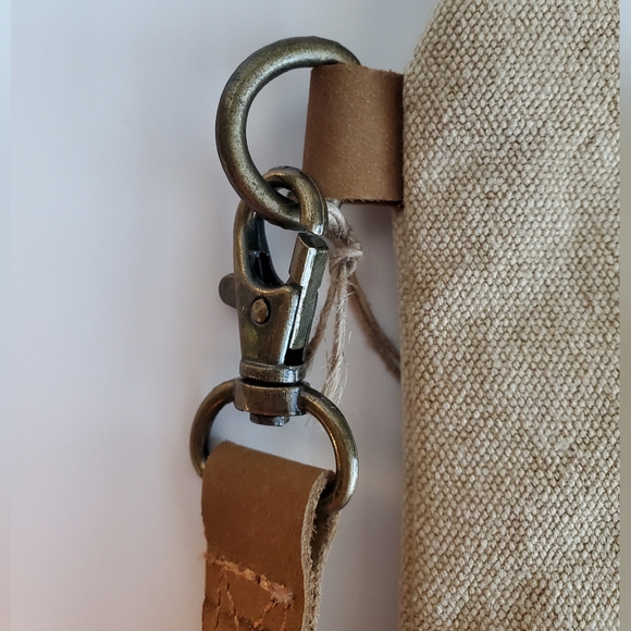 Cott n Curls Snowman Canvas Wristlet w/Leather Strap Pouch Handbag NWT *READ* - Picture 12 of 16